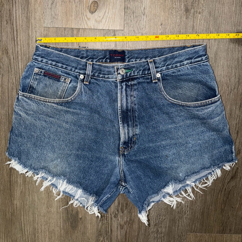 denim cut off shorts Vintage Tommy Hilfiger Jeans